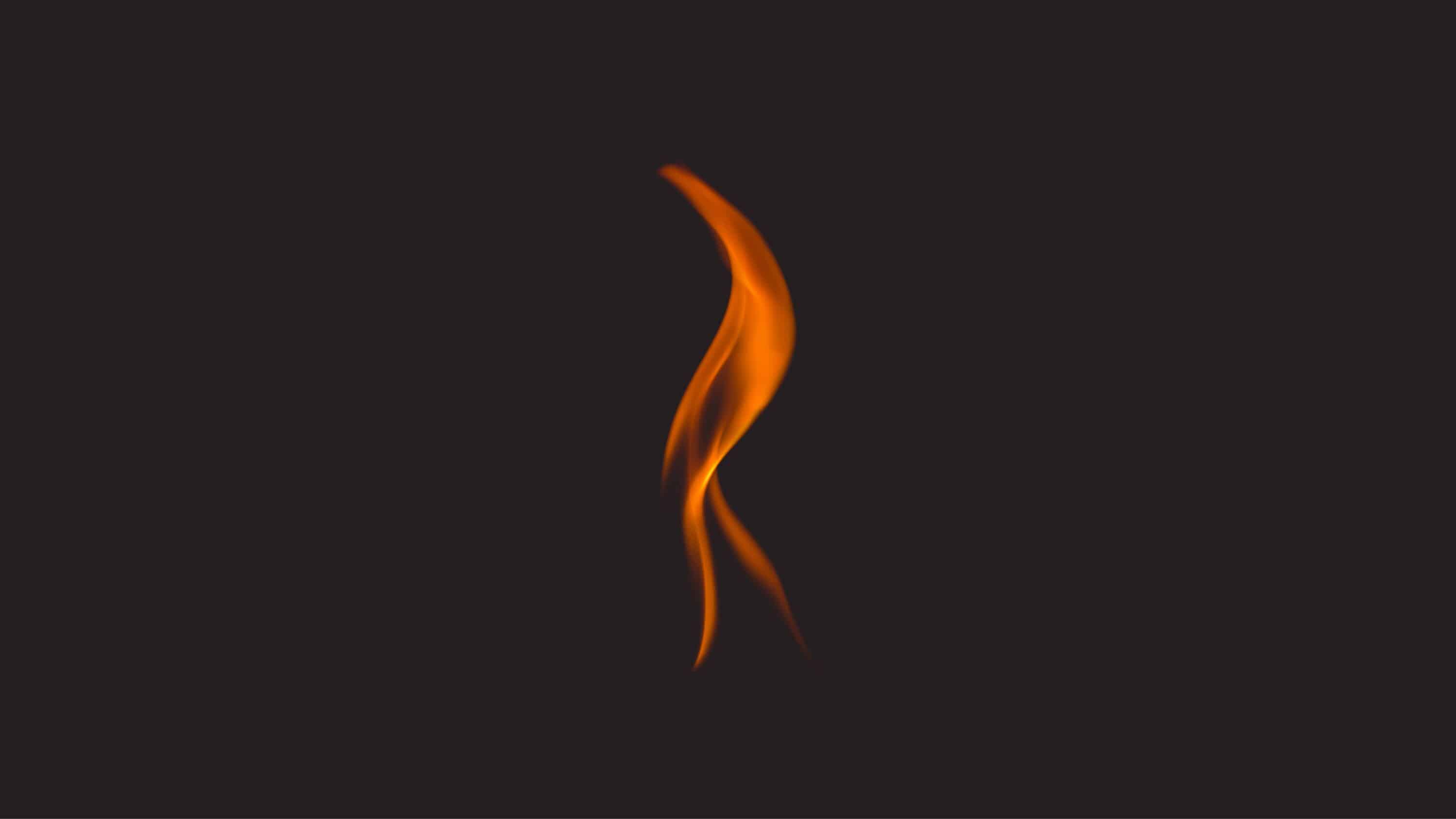 single flame illustration