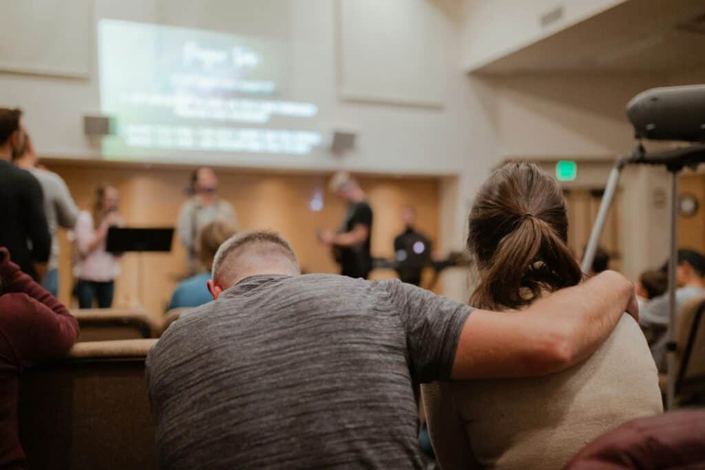 couple at church