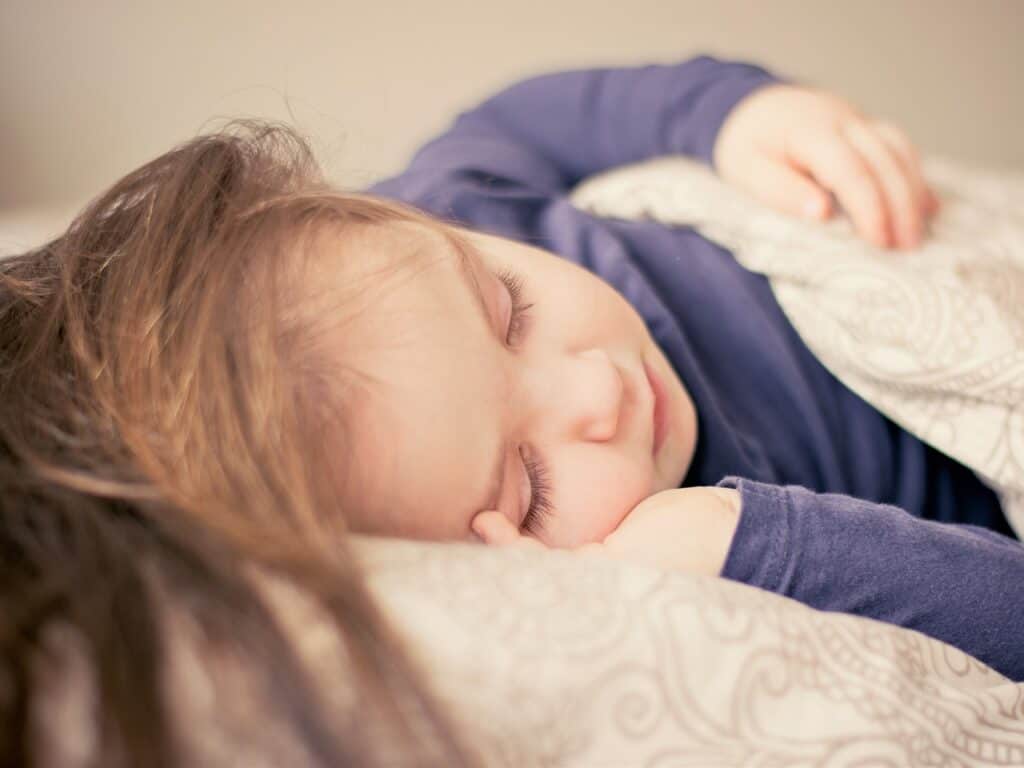 little girl sleeping