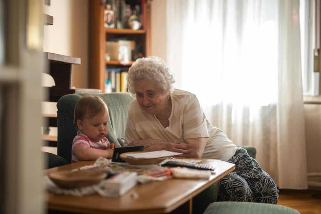 Grandma and grandbaby