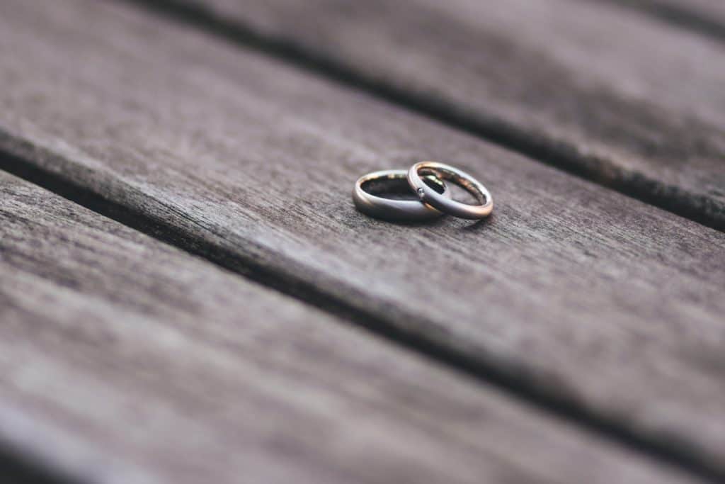 husband and wife wedding rings