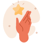 A hand releasing a star in an unplanned pregnancy