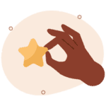 hand holding a star to help with unplanned pregnancies