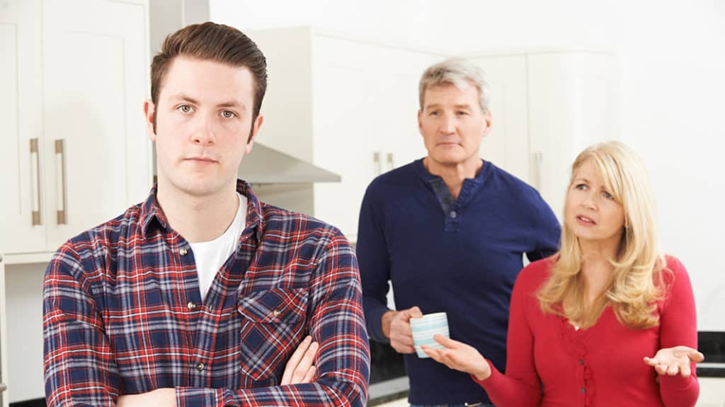 Parents frustrated with adult son