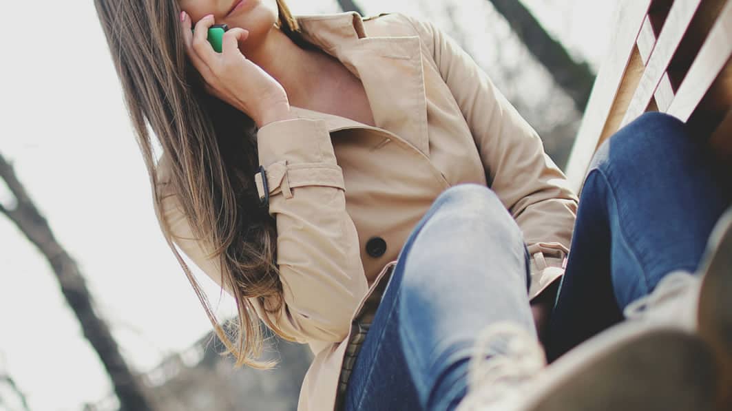 Lady talking on phone