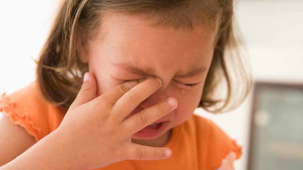 Young child crying