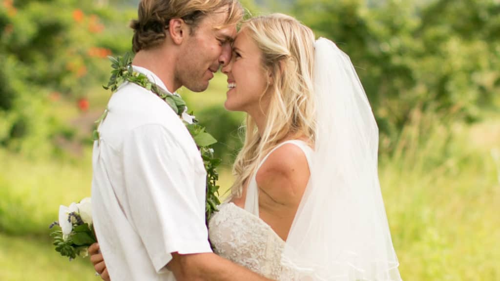 Bethany Hamilton and husband, Adam Dirks