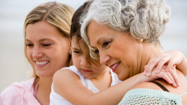 Mother, Daughter, and Grandmother pictured together