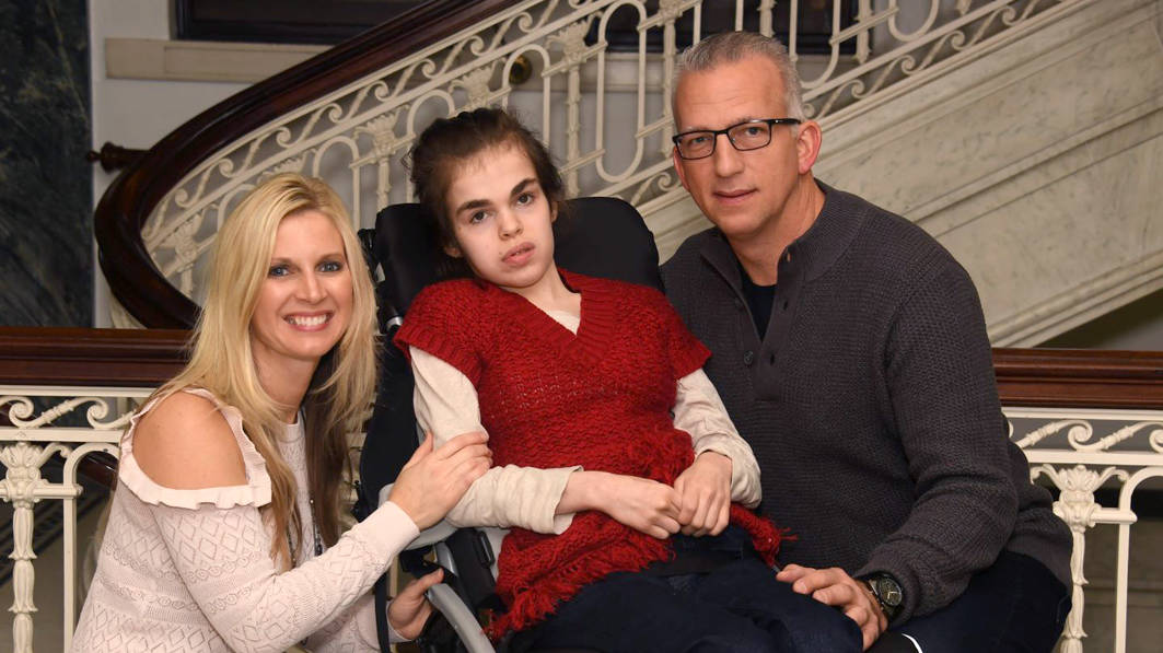 The author, with her daughter Taylor and husband, Matt