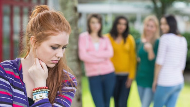 Girl getting bullied by peers