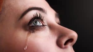 Woman crying