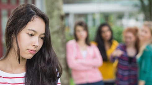 Isolated girl is bullied by peers