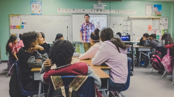 teacher and classroom