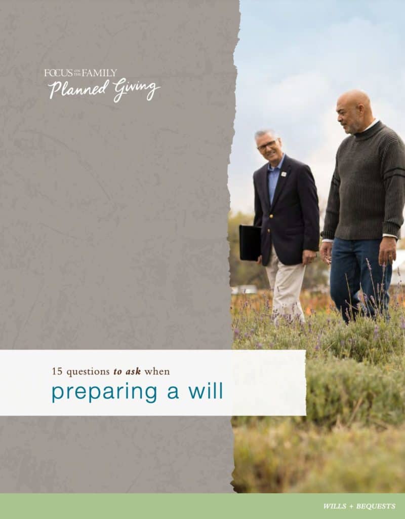 eBook Cover: 15 Questions to Ask When Preparing a Will