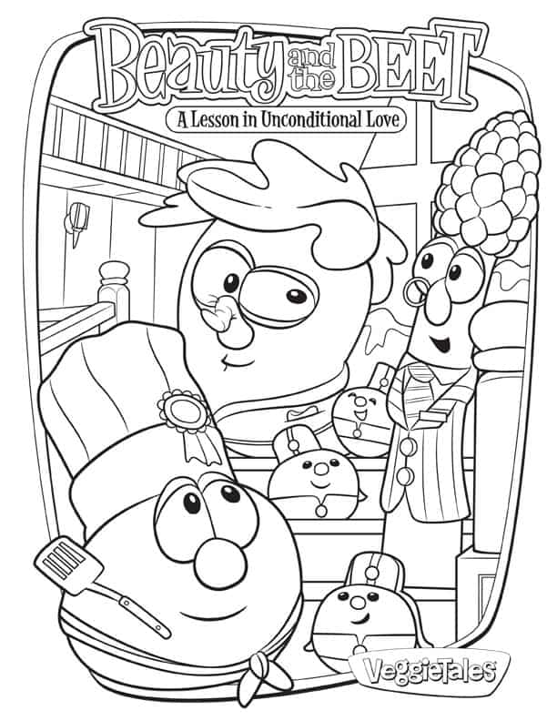 VeggieTales Beauty and the Beet coloring pages