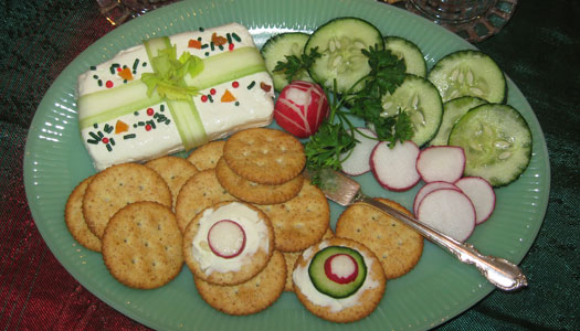 Picture of Cherry Cheese and Crackers on platter