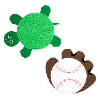 Turtle and Mitt Mousepads