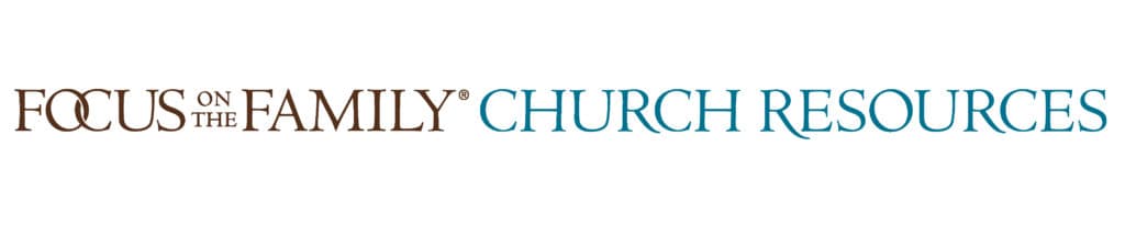 The phrase 'Focus on the Family Church Resources' against a plain, white background