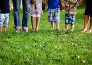 Coalition of care picture of family's feet