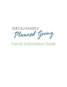 Planned Giving Family Information Guide