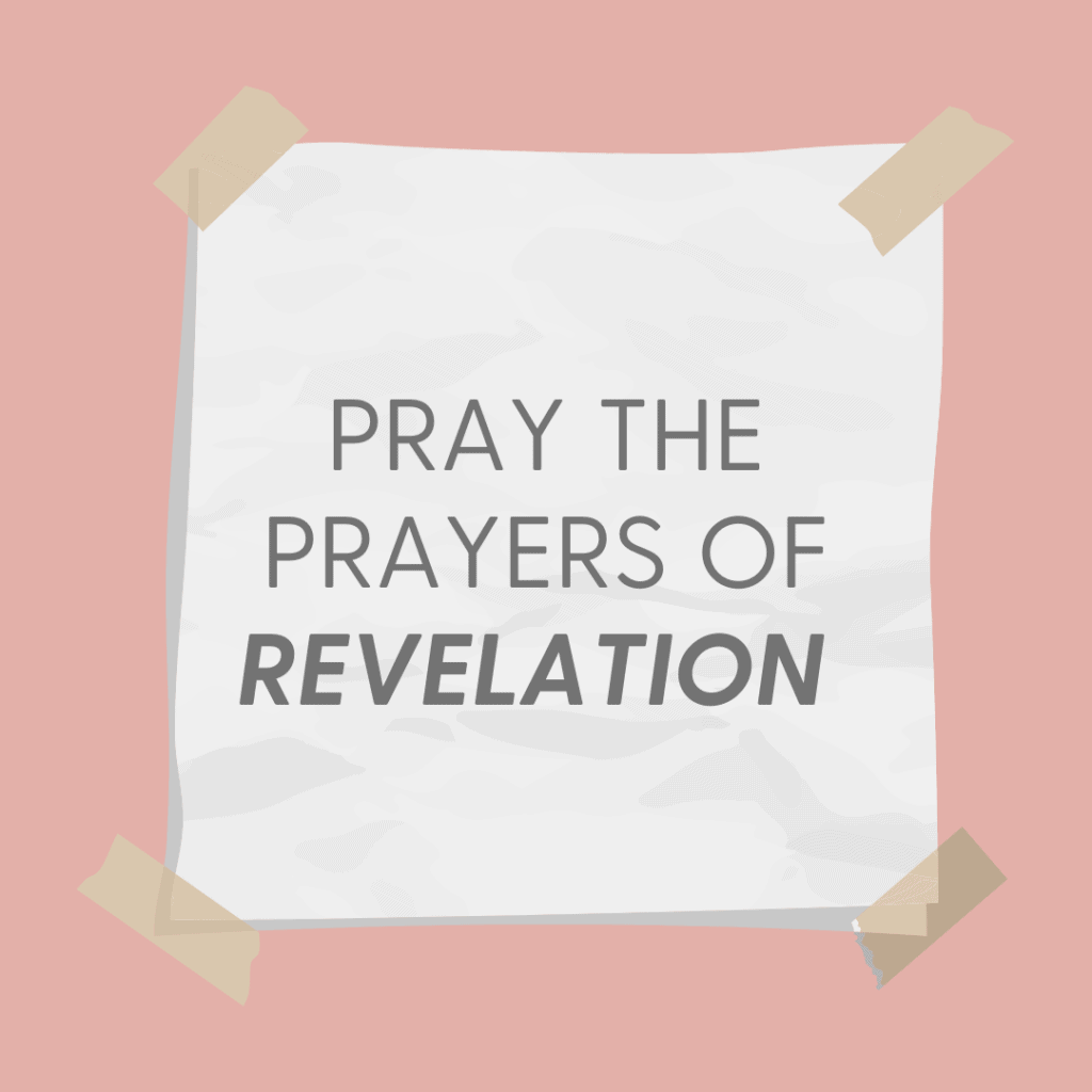 Image about praying strategically for your children that says to pray the prayers of revelation.