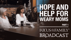 Deb Weakly, Mari Jo Mast and Krystle in the Focus on the Family broadcast studio
