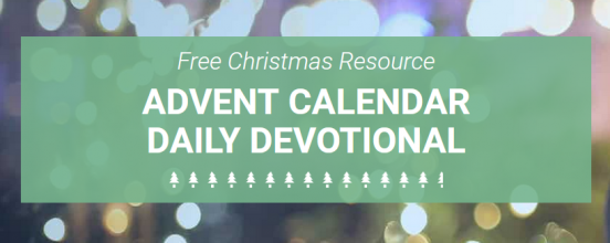 Promotional image for free Advent calendar daily devotional