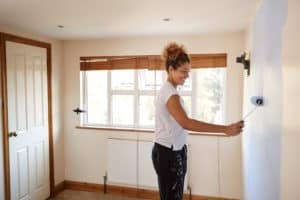 mom painting room