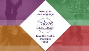 Promotional image for Gary Chapman's 5 love languages quiz