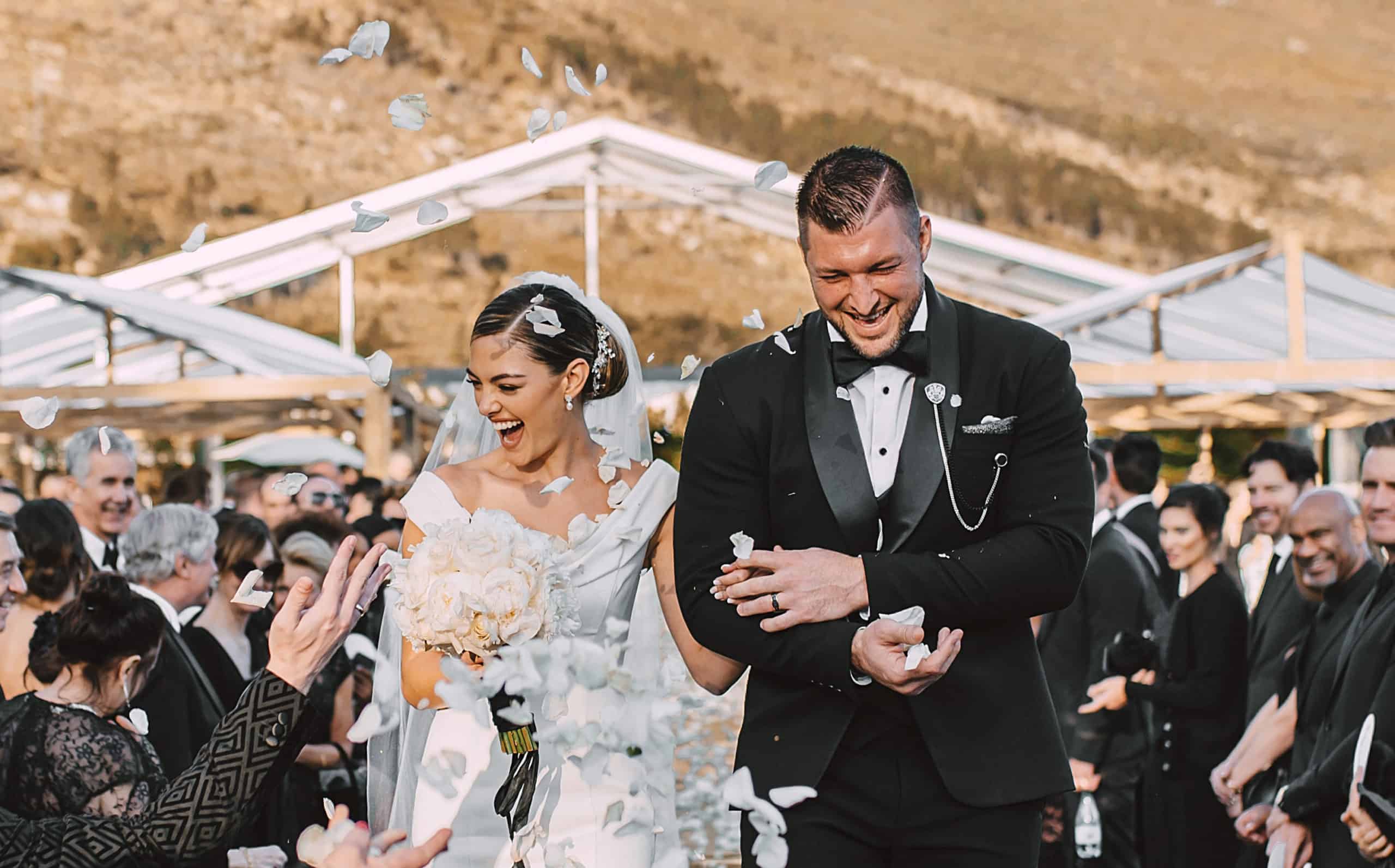 Wedding photo of Tim and Demi-Leigh Tebow