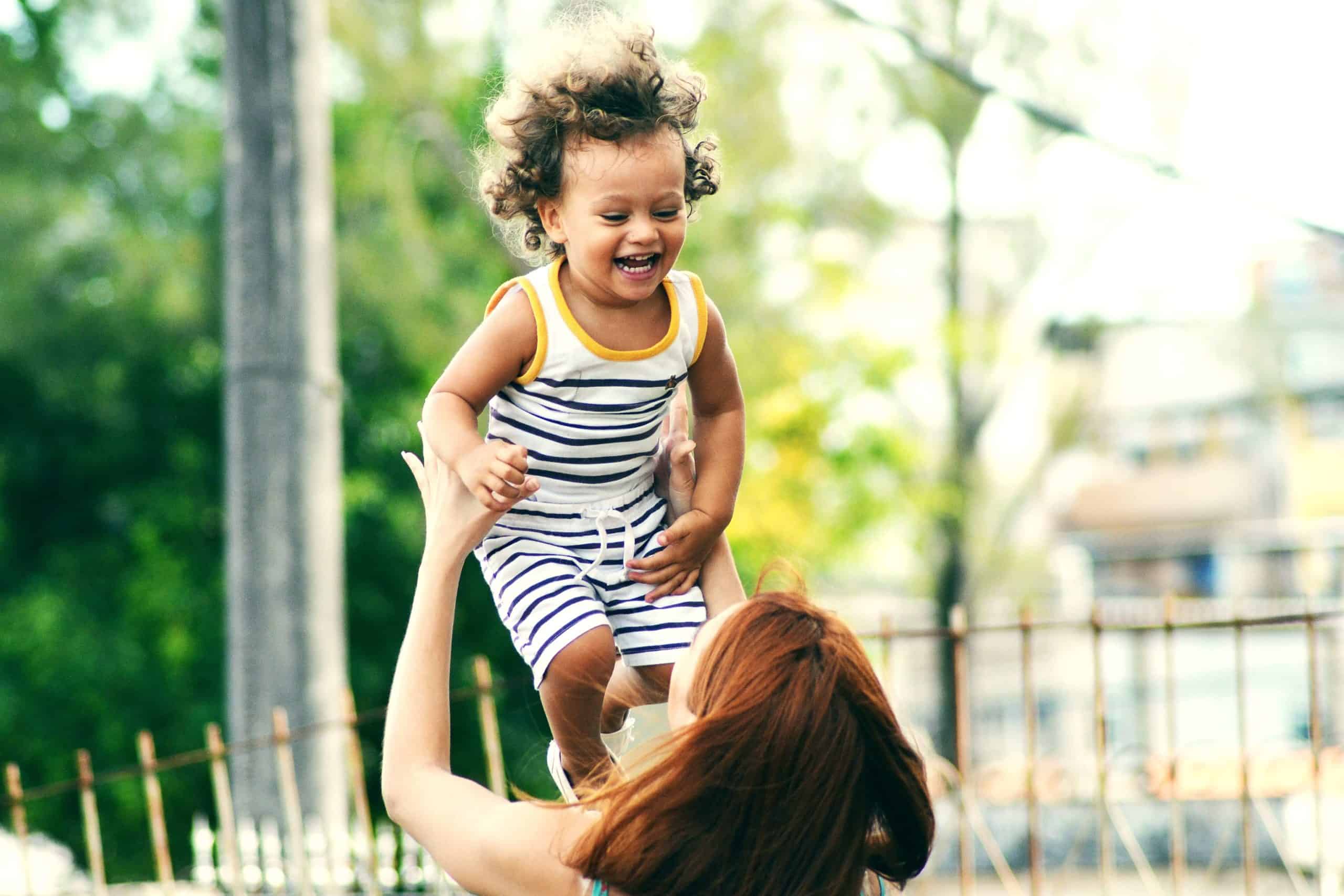 A child playing with mom. A pro-life inspiration story