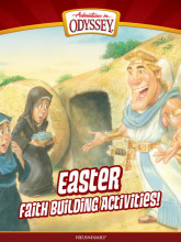 Promotional image for Adventures in Odyssey Easter faith-building activities