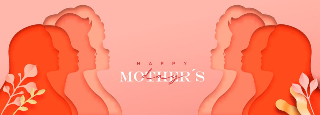 Silhouettes of women for a mother's day prayer