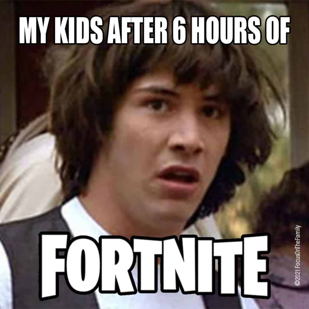 Fortnite parenting meme