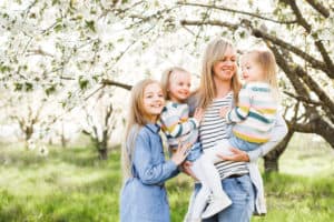 Mom with daughters