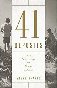 Cover image of Steve Graves' book "41 Deposits: Crucial Conversations for Fathers and Sons"