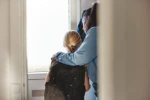 Foster mom with daughter in foster care