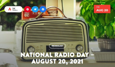 Promotional image for National Radio Day
