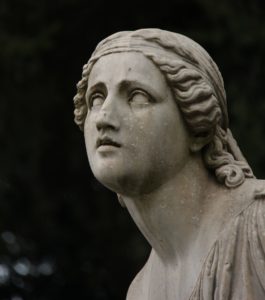 Statue showing the grief a mother feels when losing a baby