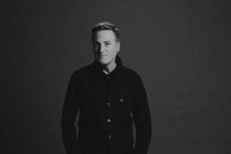 Black and white photo of Michael W. Smith