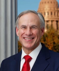 Headshot photo of Governor Greg Abbott