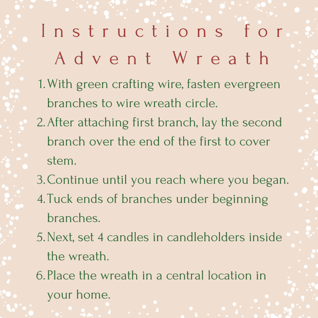 Advent Wreath Instructions