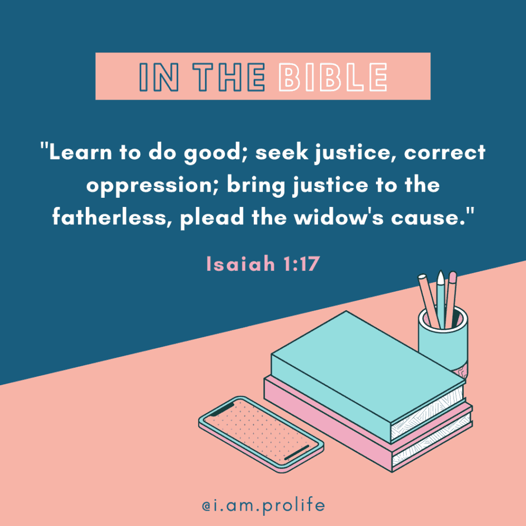 Scripture of Isaiah reflecting the importance of Christians speaking out about the abortion issue. Everyone is qualified to speak to if abortion should be legal or not.