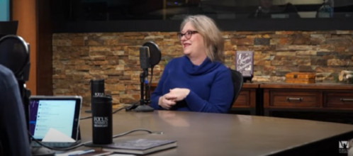 allison pittman sharing facts during a focus on the family interview