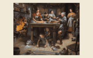Family Traditions - a Morgan Weistling painting