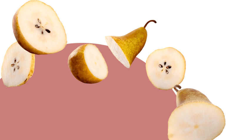 Patience in marriage - A photo of multiple different angles and cross sections of pears.