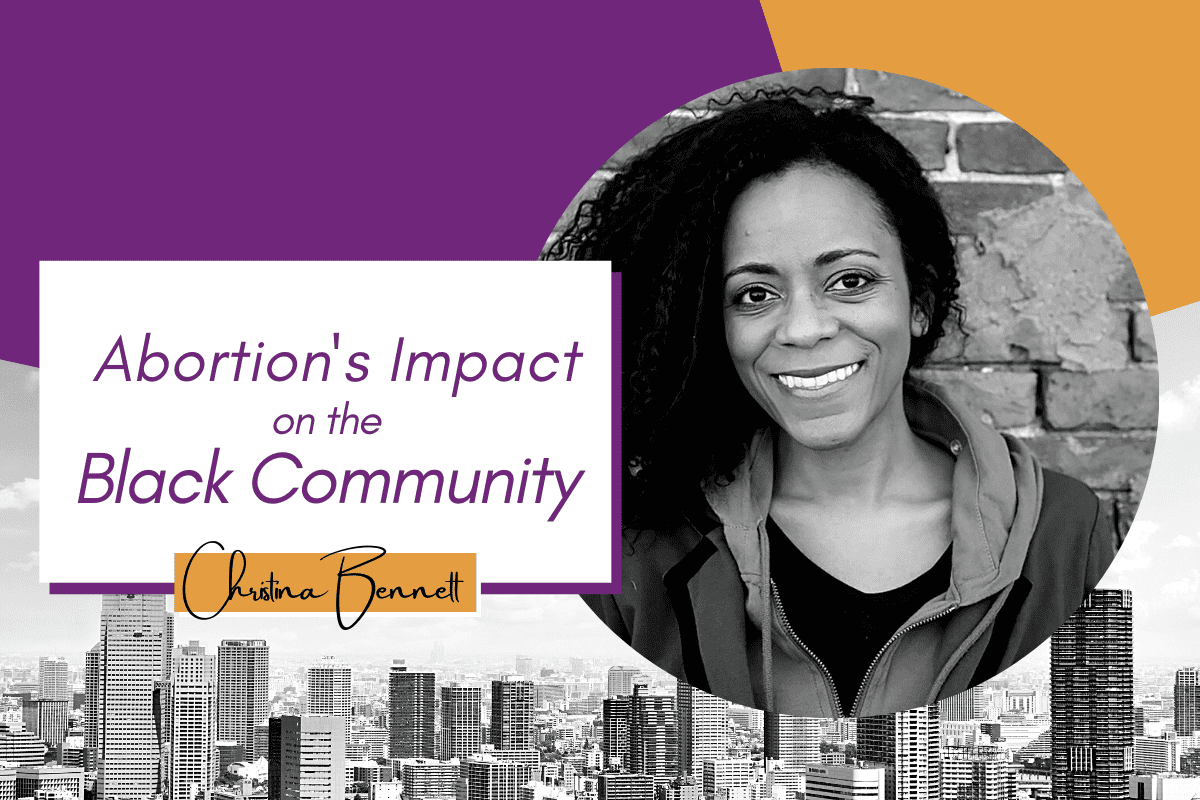 Christina Bennett, a civil rights activist and pro-life advocate, speaks to abortion's impact on the black community.