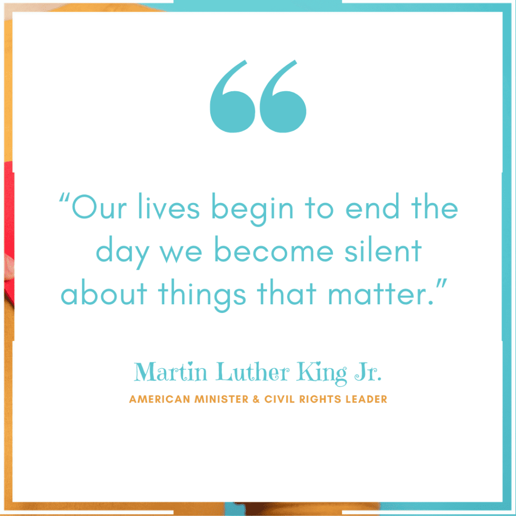 Justice quote from advocate Martin Luther King Jr.