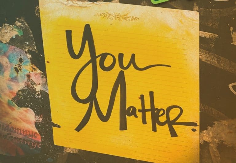 Inherent Value You Matter Sign