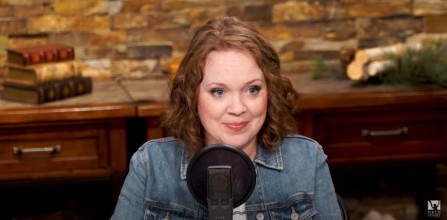 photo of becky kopitzke during an interview